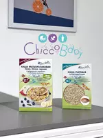 Каша Fleur Alpine Мультизлаковая с бананом  с кусочками клубники и яблока  с 15 месяцев