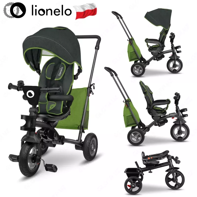 СКЛАДНОЙ Трёхколёсный велосипед LO-Tris 2 в 1 от Lionelo (Польша) 🇵🇱