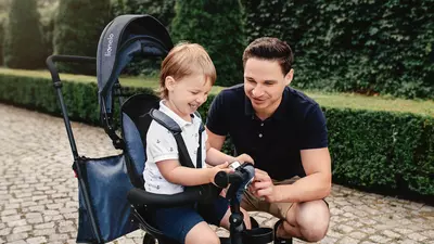 СКЛАДНОЙ Трёхколёсный велосипед LO-Tris 2 в 1 от Lionelo (Польша)