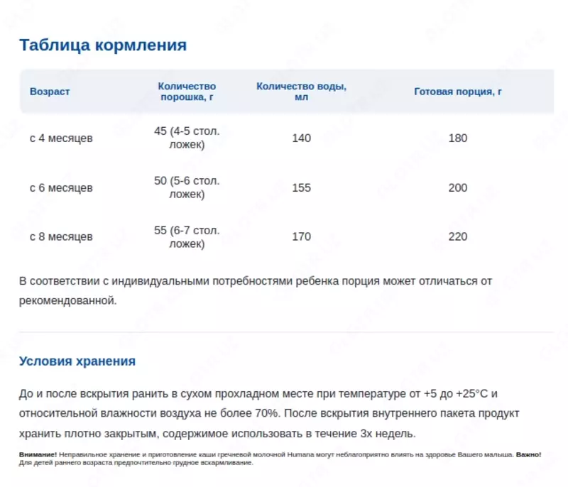   🥣 Молочная рисовая каша от Humana  200 гр. 4+ мес.