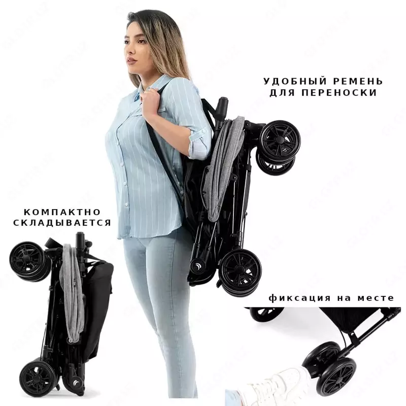 Прогулочная коляска Opal Double от Jikel (Франция) для двоих