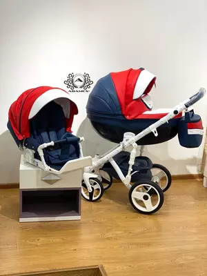 Коляска Adamex MONTE CARBON🇵🇱 3 в 1 (Польша) Эко кожа