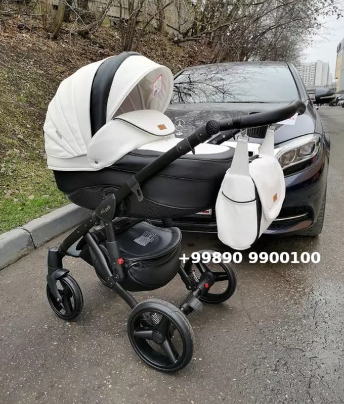 Коляска ADAMEX BARLETTA Carbon Leatherette 🇵🇱(Польша) 3 в 1