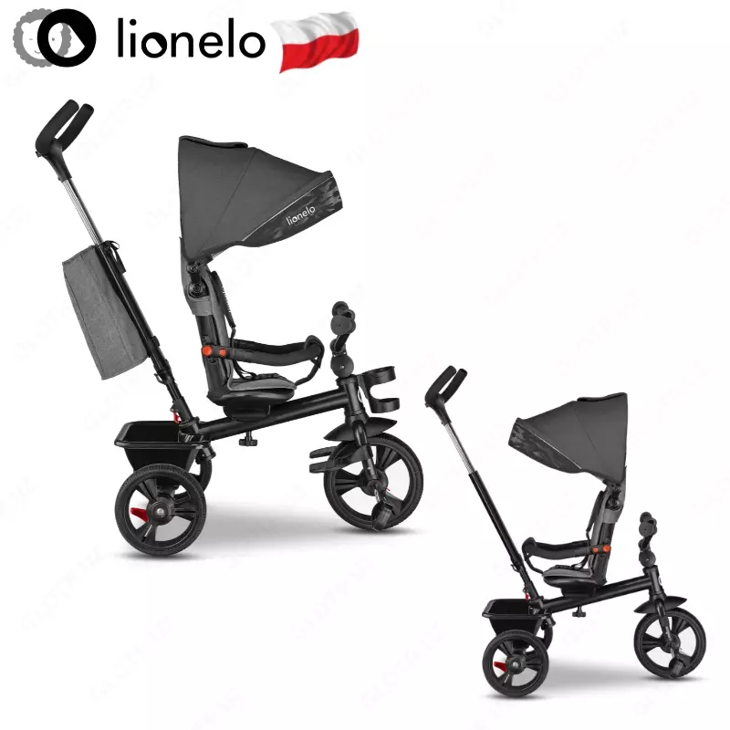СКЛАДНОЙ Трёхколёсный велосипед Haari 2 в 1 от Lionelo (Польша)