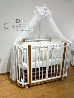 Кроватка колыбель ✨ Nuvola lux ✨ трансформер (Россия)