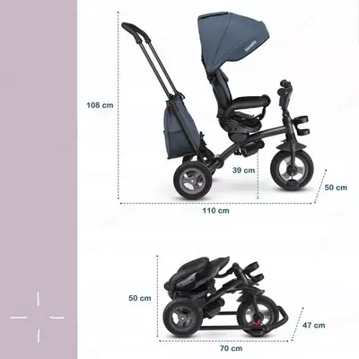 LIONELO lo-Tris 2b1 katlanadigan uch g'ildirakli velosiped (Polsha)
