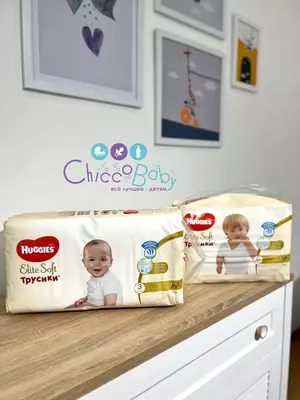 Трусики-подгузники Huggies Elite Soft 3 (54шт) (6-11кг)