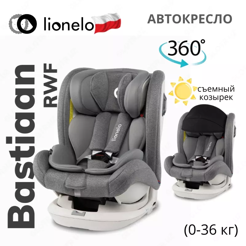 BASTIAAN RWF - автомобильное кресло 🔄 360 ° (0-36 кг) 🇵🇱(Польша)