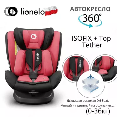 BASTIAAN ONE "Mustard"❤️ - автомобильное кресло от Lionelo 🇵🇱 (Польша) Вращение (0-36 кг) 360 °