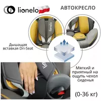 BASTIAAN ONE "Mustard"❤️ - автомобильное кресло от Lionelo 🇵🇱 (Польша) Вращение (0-36 кг) 360 ° - CHICCOBABY.UZ