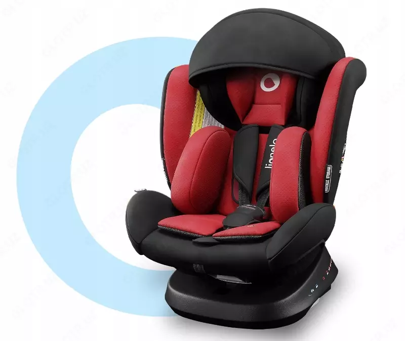 BASTIAAN Red ❤️ - автомобильное кресло от Lionelo 🇵🇱 (Польша) Вращение (0-36 кг) 360 °