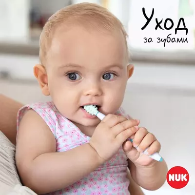 🇩🇪 NUK Комплект тренажеров для ухода за полостью рта + 6 мес