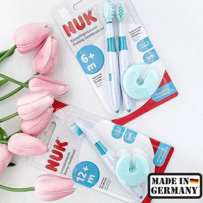 🇩🇪 NUK Зубная щетка обучающая + 12 мес