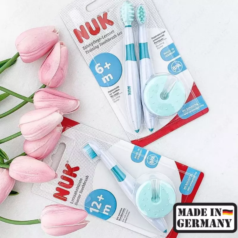 🇩🇪 NUK Зубная щетка обучающая + 12 мес