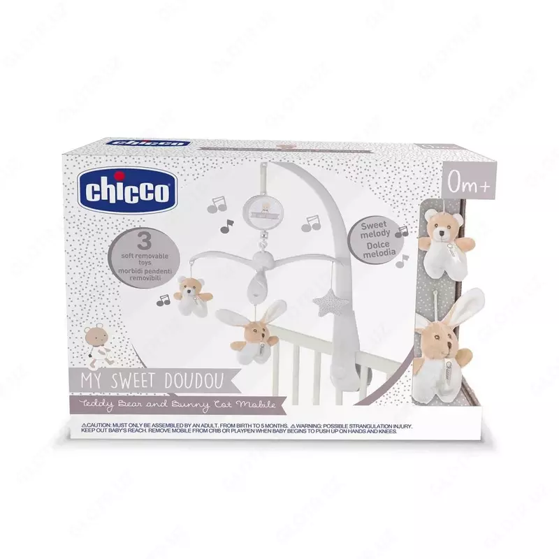   Подвеска-мобиль на кроватку Bear & Bunny от Chicco