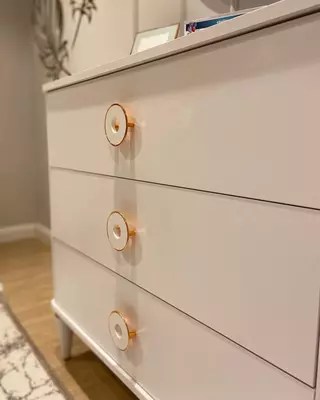 Комод с круглым настенным зеркалом "Bella" от Almila (Турция)