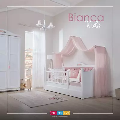 Кровать диванчик с балдахином , коллекция Bianka Ballerina от Almila (Турция)