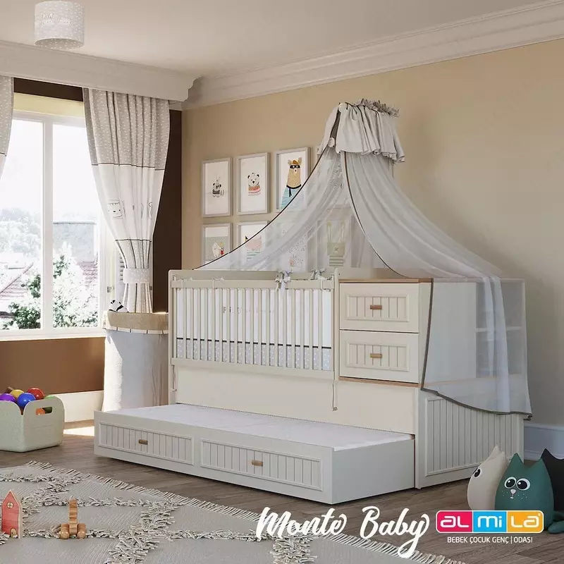 Almiladan (Turkiya) "Monte" yangi tug'ilgan chaqaloqlar uchun transformatorli to'shak  0 + 12 yil