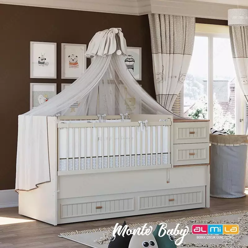 Almiladan (Turkiya) "Monte" yangi tug'ilgan chaqaloqlar uchun transformatorli to'shak  0 + 12 yil