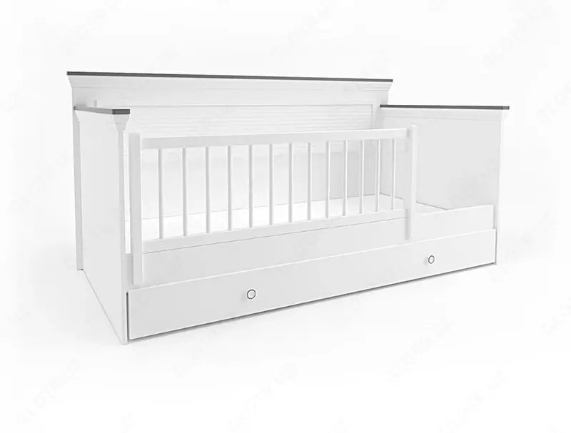 Подростковая кроватка с ограждением и тентом Sky из коллекции "MIA" от Almila (Турция)🇹🇷