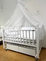  Детская колыбель Viva 🇹🇷(Турция) с двойными выдвижными ящиками для хранения. - 