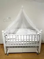   Детская колыбель Viva 🇹🇷(Турция) с двойными выдвижными ящиками для хранения.