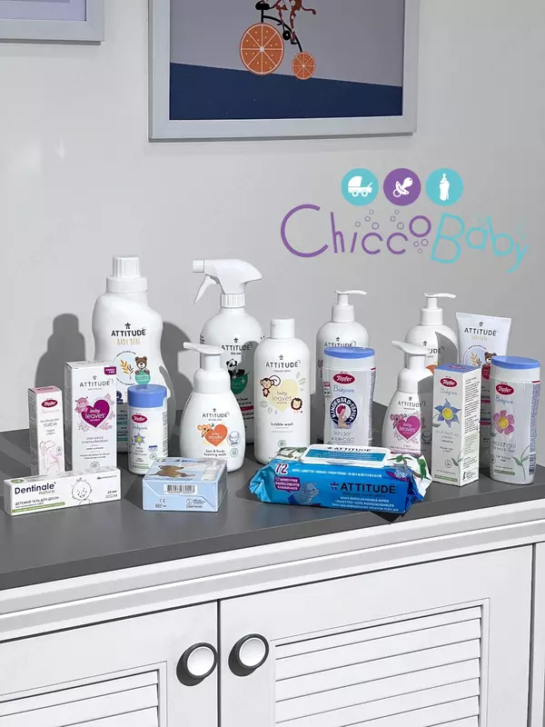 ATTITUDE Baby Leaves "hidsiz" soch va tana ko'piklari, 295 ml (Kanada)