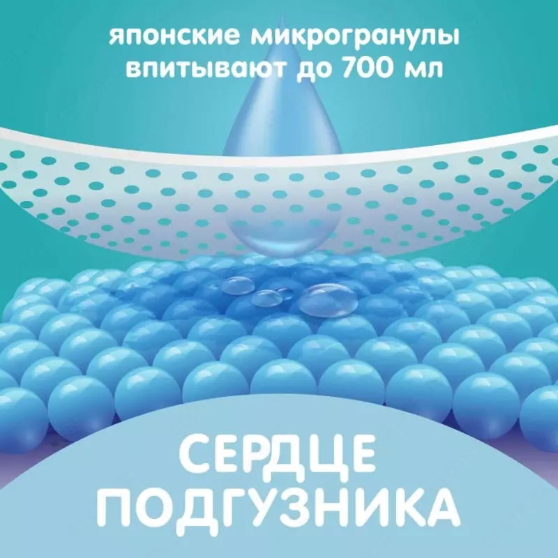 🦒Подгузники Giraffe L (8-15 кг) 52 шт. 💧LOVULAR