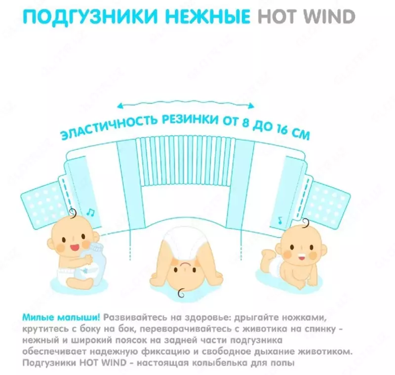 Подгузники 💧Lovular S (0-6 кг) 80 шт.