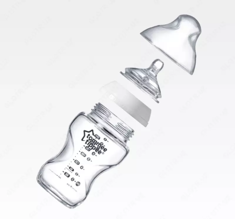 Tommee Tippee Бутылочка Closer to Nature - стеклянная (силиконовая соска), 150 мл