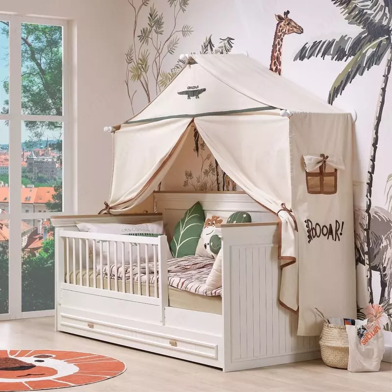 Кровать "Monte" со съемным бортиком Safari 🇹🇷 от Almila toddler + Tente