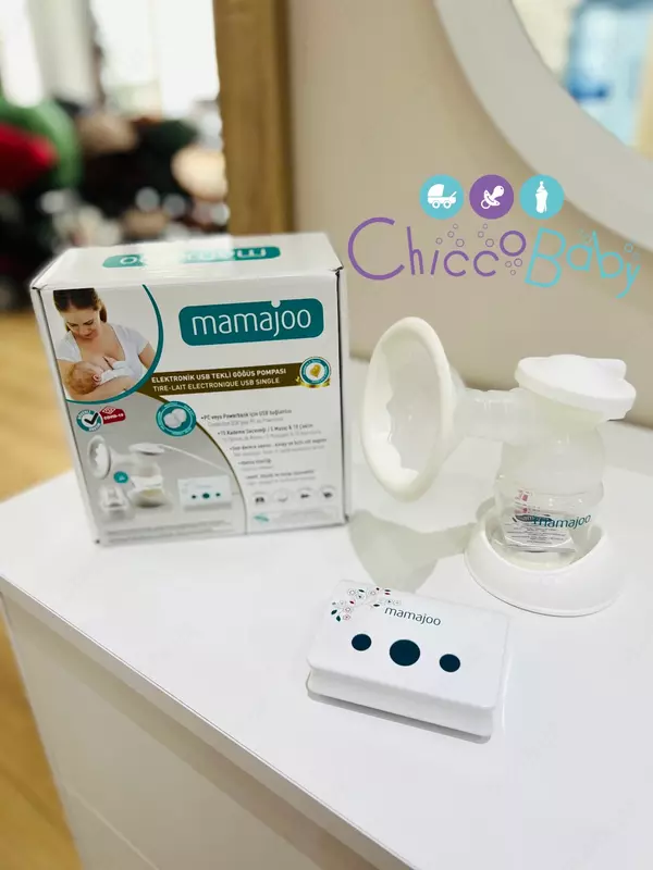 🍼 Mamajoo elektr kokrak pompasi🇹🇷 Oltin shisha bilan