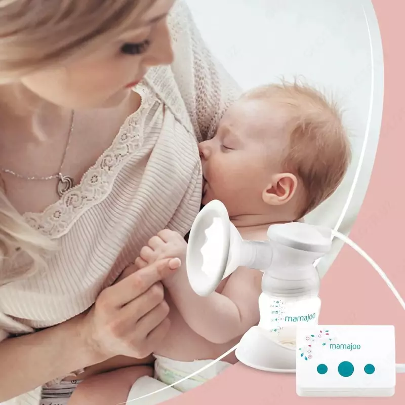  🍼 Mamajoo elektr kokrak pompasi🇹🇷 Oltin shisha bilan - 
