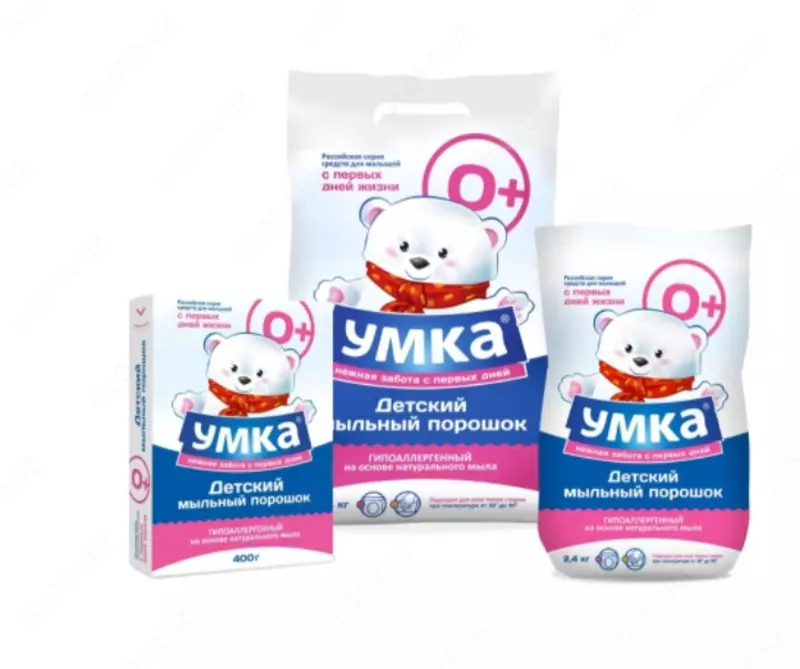 🐻❄️ Стиральный порошок "Умка" детский 4 кг, 2,4 кг, 400г