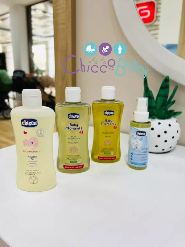  Массажное масло Chicco Baby Moments 0м+  200 мл - 