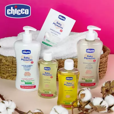 Масло для ванны для чувствительной кожи CHICCO Baby Moments0+ 200 мл