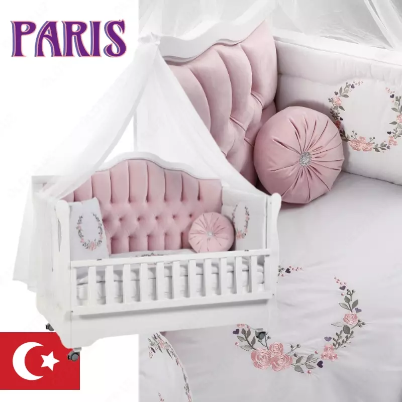 Роскошная кроватка Paris🇹🇷 с маятником от турецкого производителя Tahterevalli
