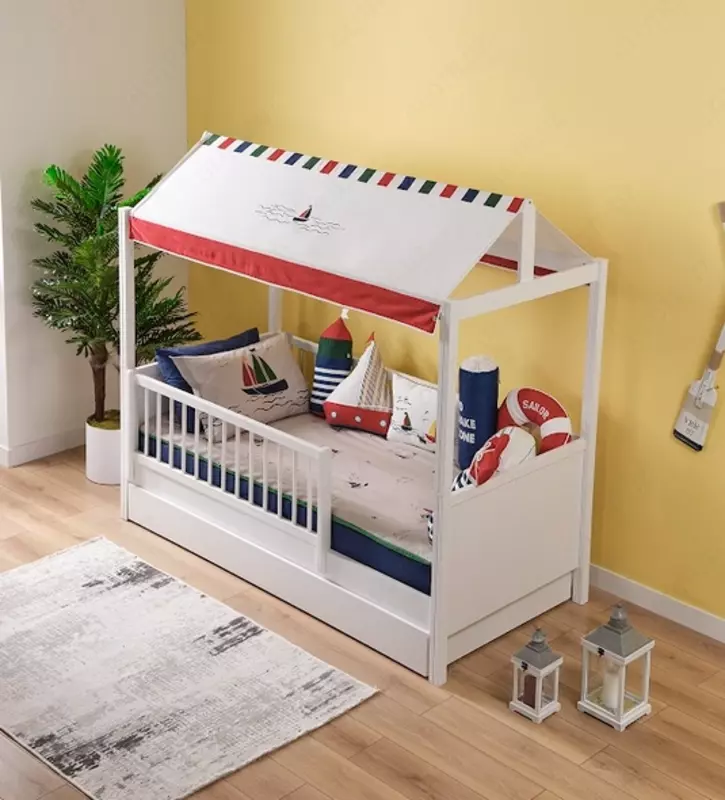 Кроватка-домик с бортиком Sailor ⛵️🐚от Almila (Турция)🇹🇷
