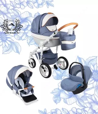 Коляска Adamex Monte Carbon 🇵🇱 Польша Модель 3 в 1