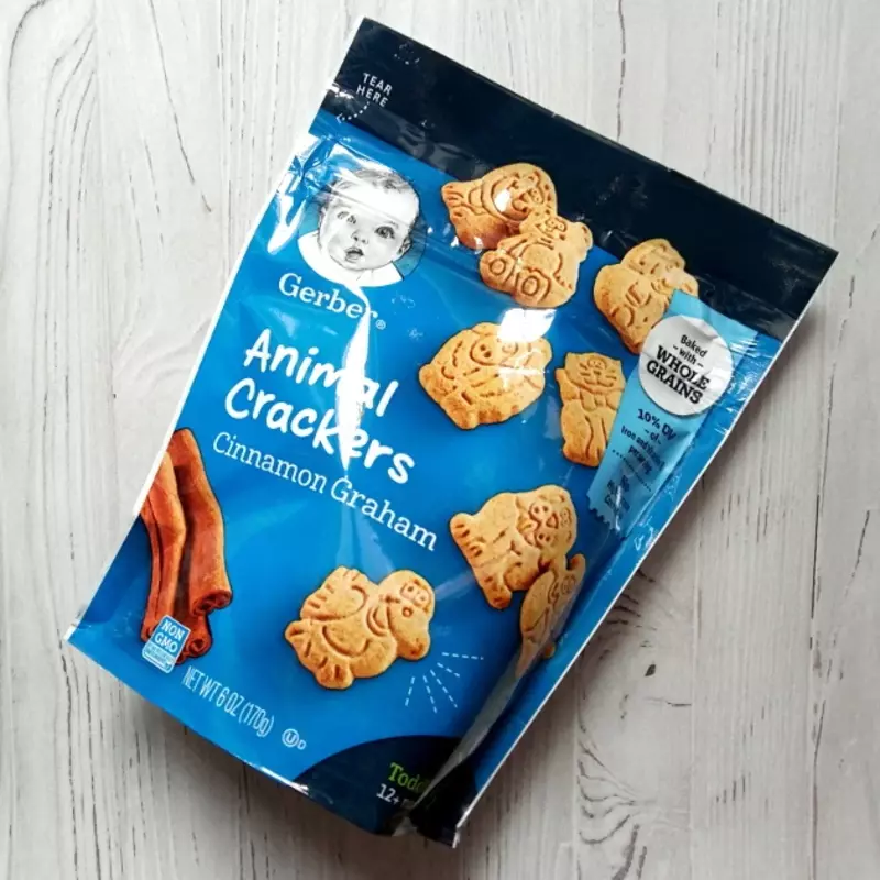 Печеньки-перекусы от Gerber с корицей от года