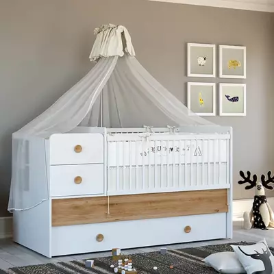 Кровать-трансформер "Baby cute" для новорожденного от Almila (Турция) 🇹🇷 (0 мес - 12 лет)