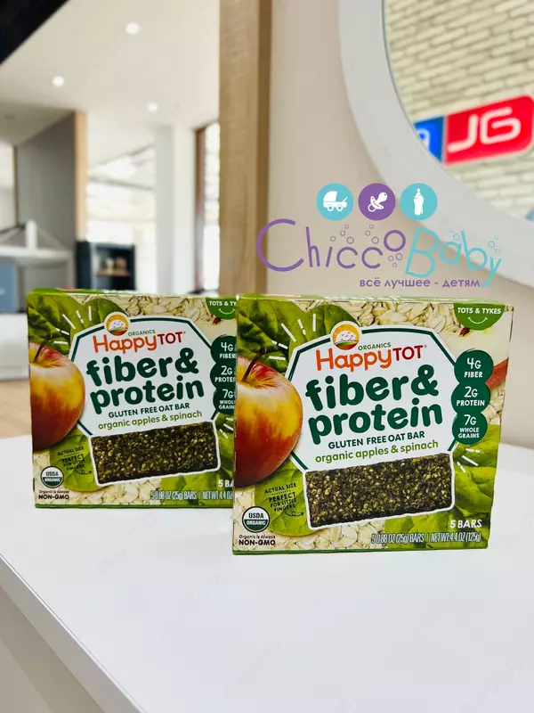 Полезные батончики для перекуса Happy Tot Organics 🍏