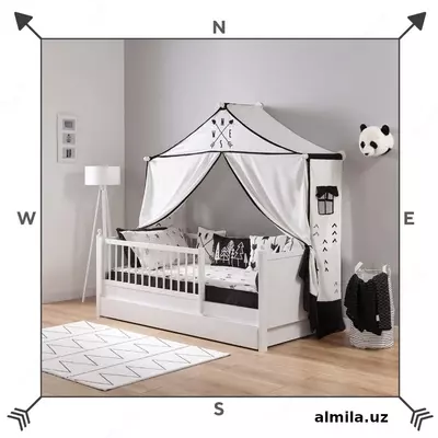 Кроватка-диванчик со съемным бортиком Nordic toddler ALMILA 🇹🇷 Турция