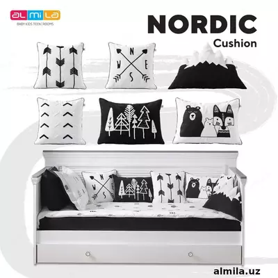 Кроватка-диванчик со съемным бортиком Nordic toddler ALMILA 🇹🇷 Турция