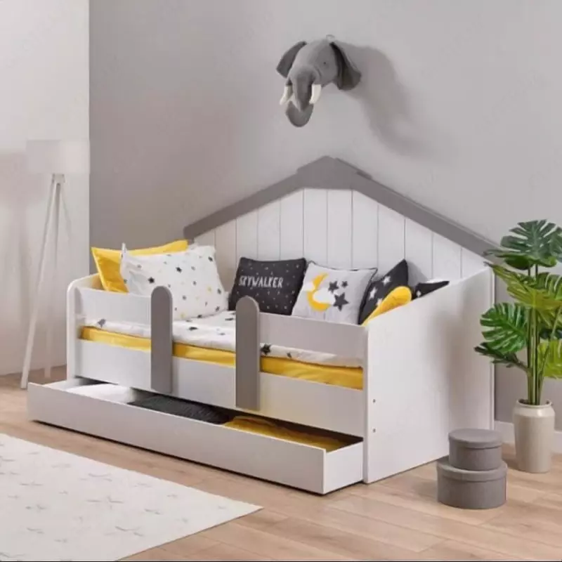 Almila (Turkiya) "Monte house bed" kolleksiyasidan panjarali o'smirlar uchun karavot
