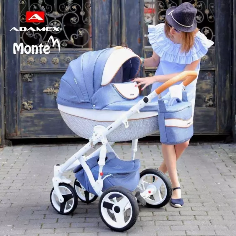 Коляска Adamex Monte Carbon 🇵🇱 Польша Модель 3 в 1