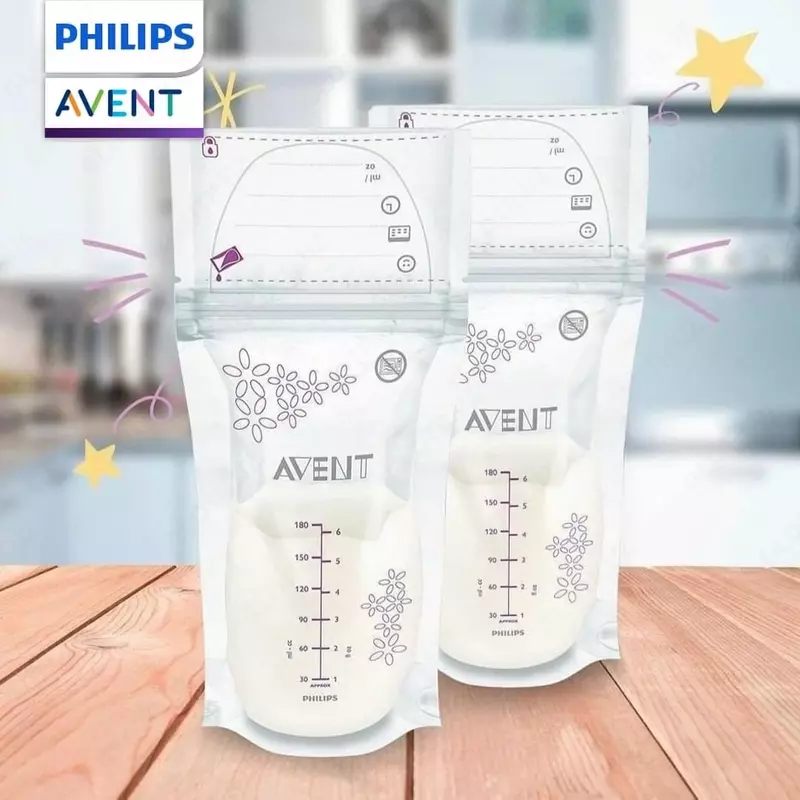 Ona sutini saqlash va muzlatish uchun Philips AVENT sumkalari