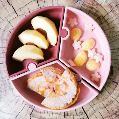 🍽 Нескользящая тарелка с отделениями Minikoioi Puzzle