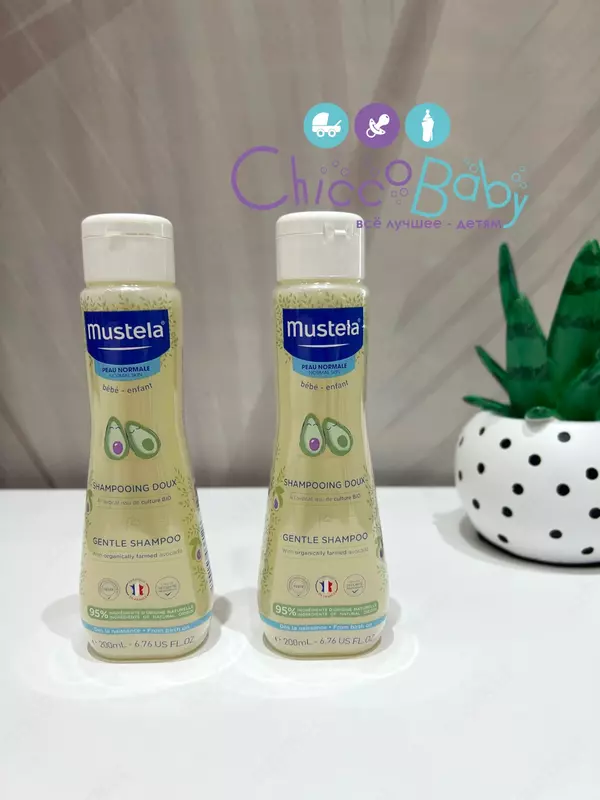  🛁 Мягкий шампунь для детских волос от Mustela - 