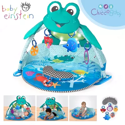 🐬Развивающий коврик для малышей "Neptune Under the Sea Lights & Sounds"🦀 с рождения